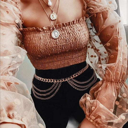 Tassel Body Belly Chain Jewelry Body Jewelry - The Burner Shop