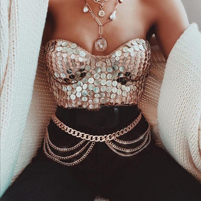 Tassel Body Belly Chain Jewelry Body Jewelry - The Burner Shop