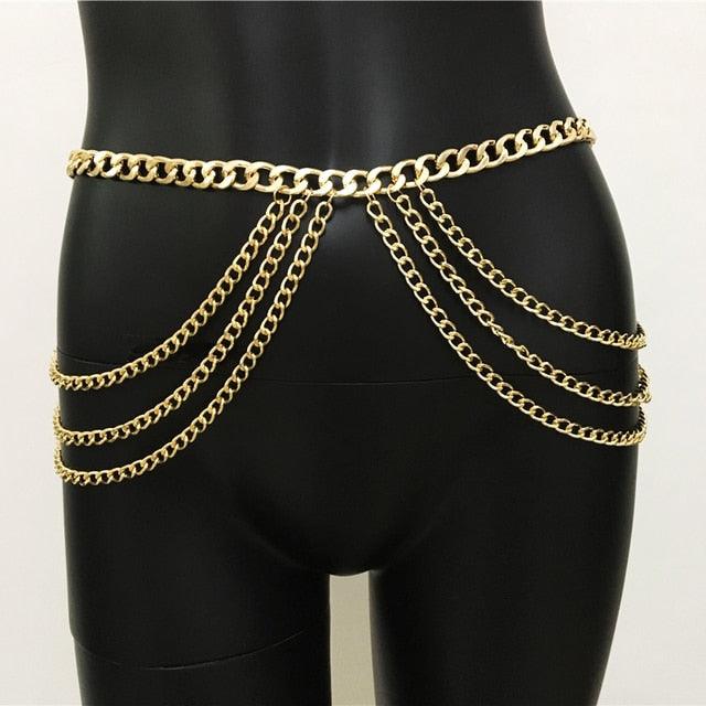 Tassel Body Belly Chain Jewelry Body Jewelry - The Burner Shop