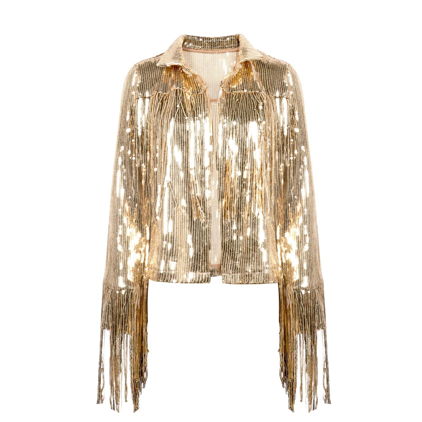 Tassel Sequin Jacket Jackets - The Burner Shop