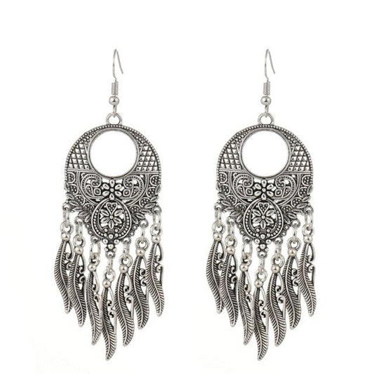 Tibet Tassel Drop Earrings Earrings - The Burner Shop