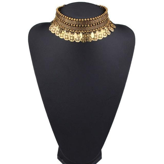 Tibetan Vintage Coin Necklace Necklaces - The Burner Shop