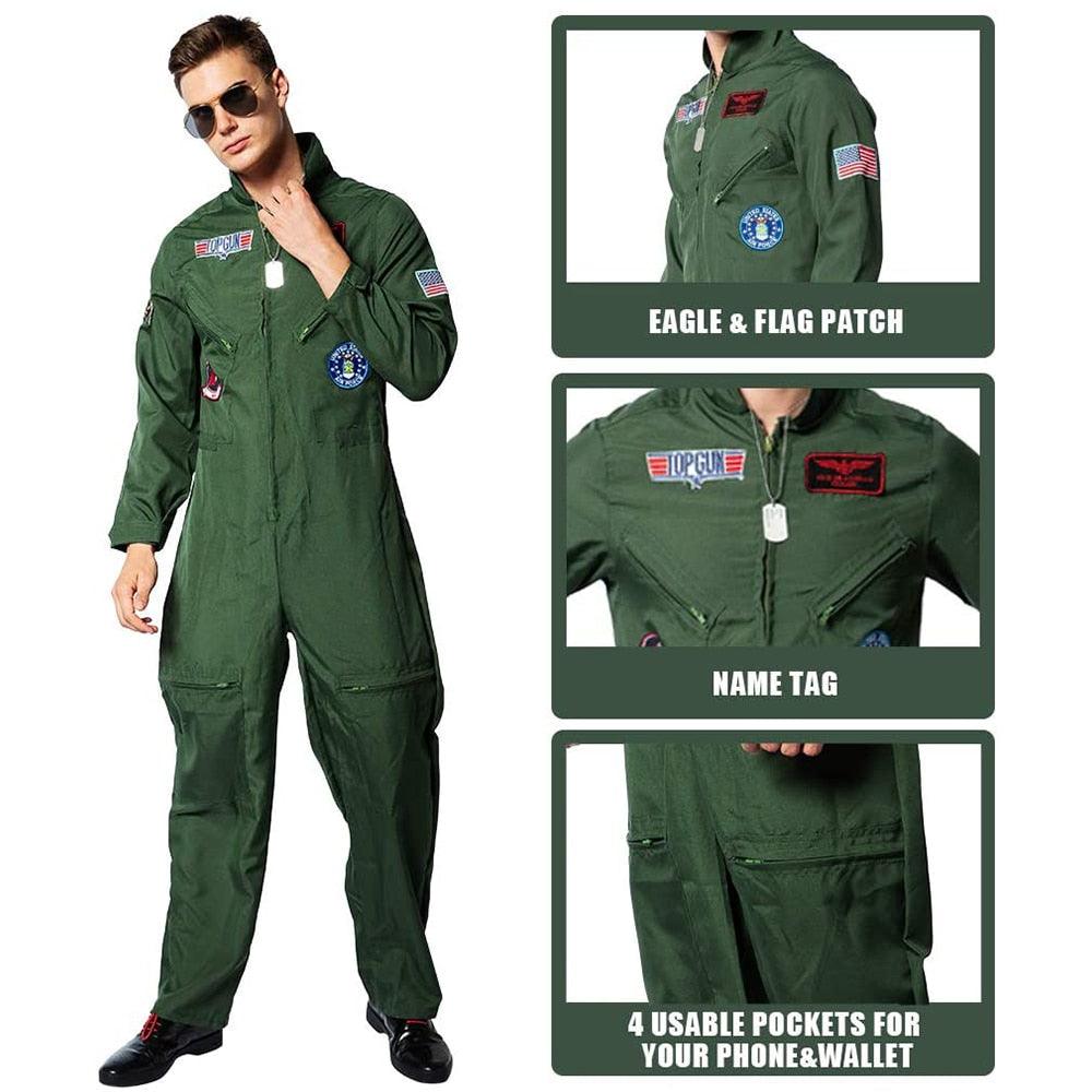 Top Gun Airforce Uniform Costumes - The Burner Shop