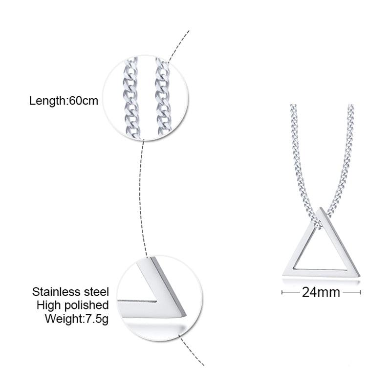 Triangle Pendant Necklaces - The Burner Shop