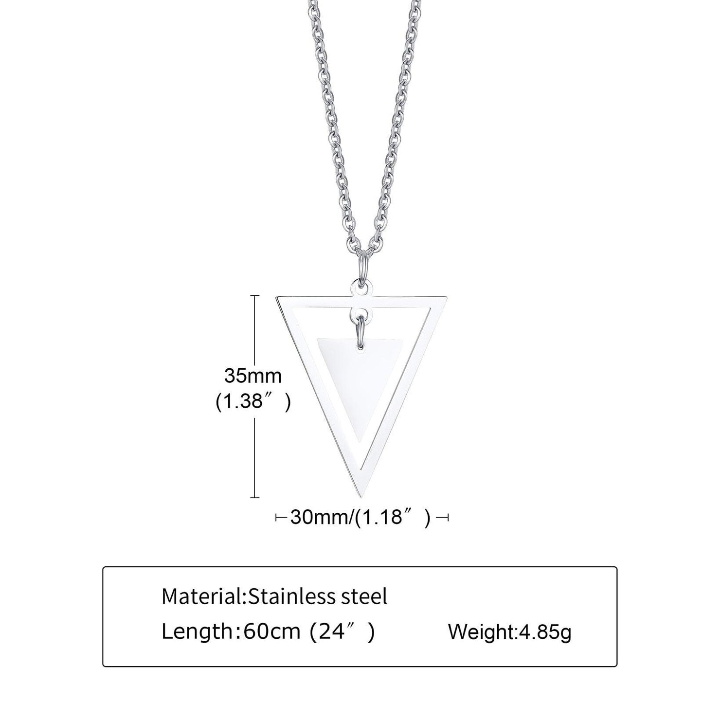 Triangle Pendant Necklaces - The Burner Shop