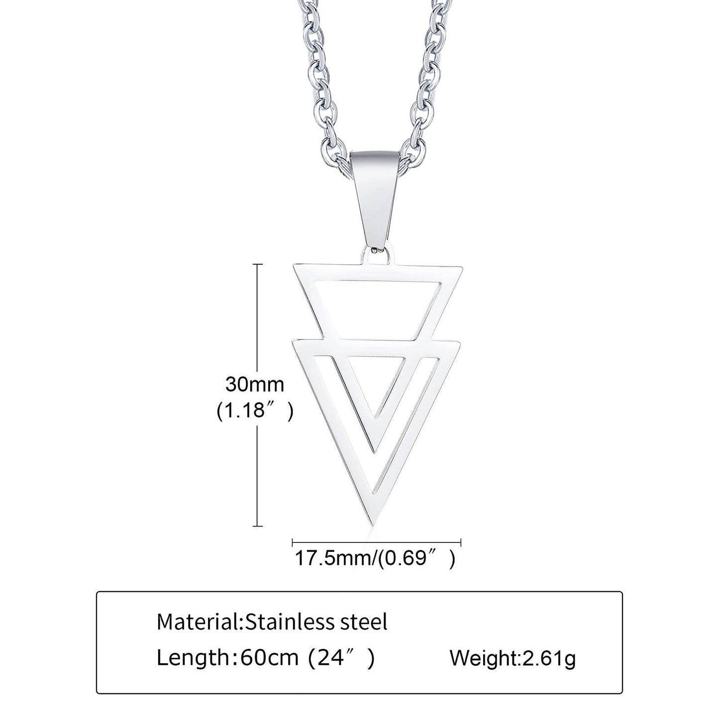 Triangle Pendant Necklaces - The Burner Shop