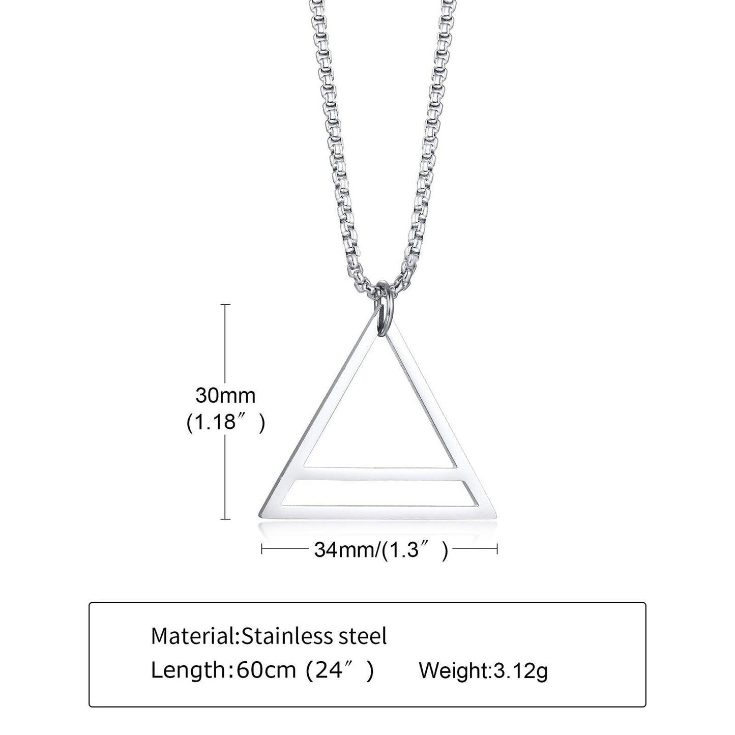 Triangle Pendant Necklaces - The Burner Shop