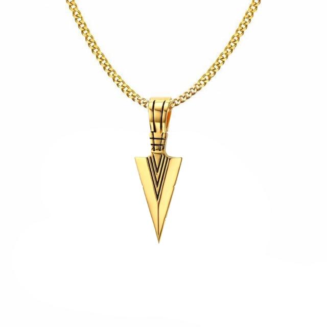 Tribal Arrowhead Pendant Necklaces - The Burner Shop