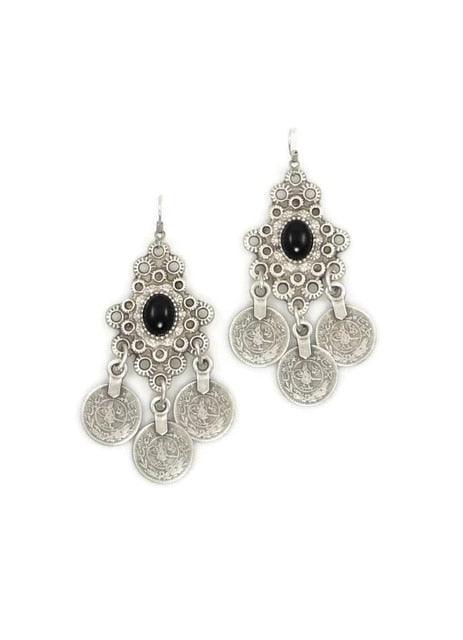 Turkish Coin Drop Boho Tassel Earrings Earrings - The Burner Shop