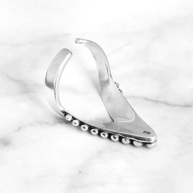 Vintage Bohemian Chevron Thumb Ring Rings - The Burner Shop