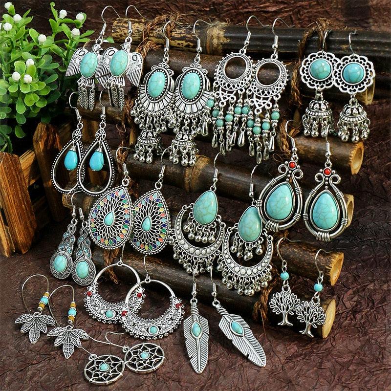 Vintage Drop Earrings Earrings - The Burner Shop
