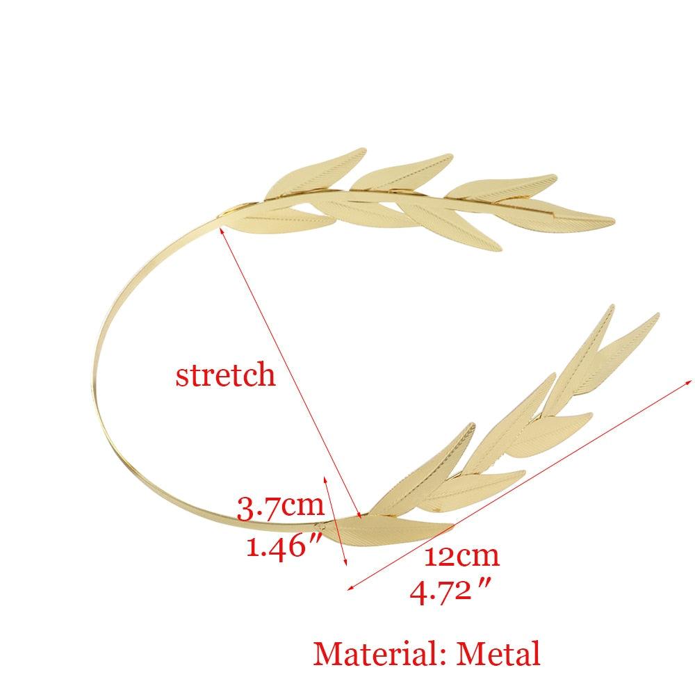 Vintage Gold Leaf Headband Headbands - The Burner Shop