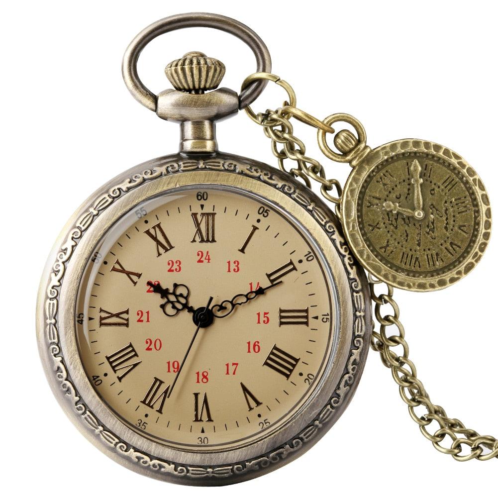 Vintage Hollow Gear Quartz Pocket Watch Watch - The Burner Shop