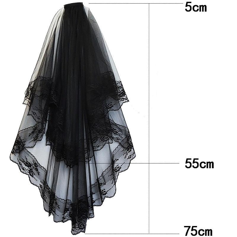 Vintage Lace Bridal Veils Veils - The Burner Shop