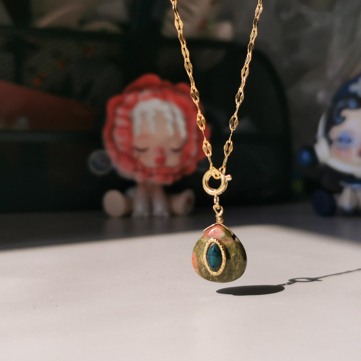 Vintage Water Drop Pendant Necklace Necklaces - The Burner Shop