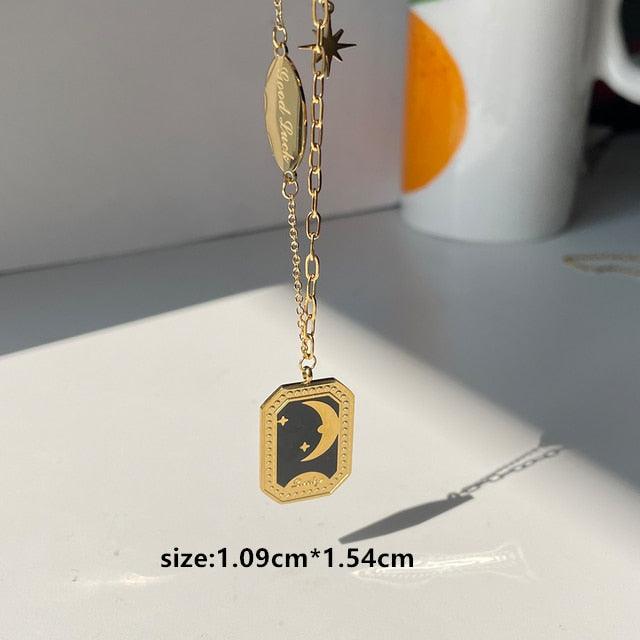 Vintage Water Drop Pendant Necklace Necklaces - The Burner Shop