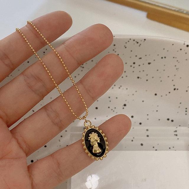 Vintage Water Drop Pendant Necklace Necklaces - The Burner Shop