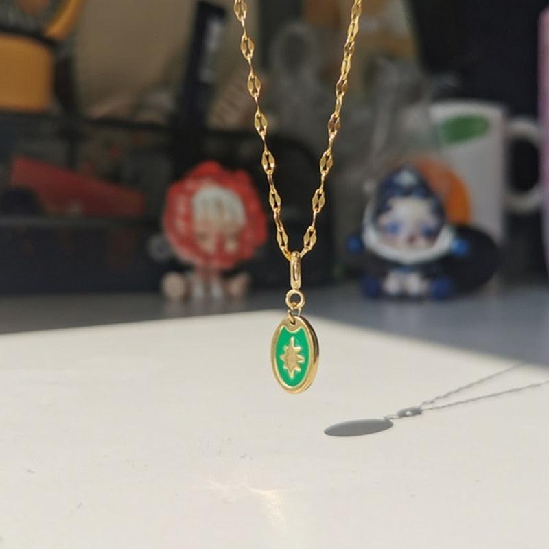 Vintage Water Drop Pendant Necklace Necklaces - The Burner Shop