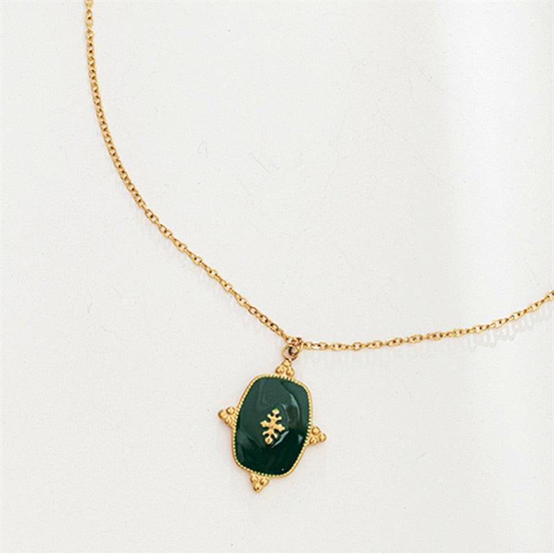 Vintage Water Drop Pendant Necklace Necklaces - The Burner Shop