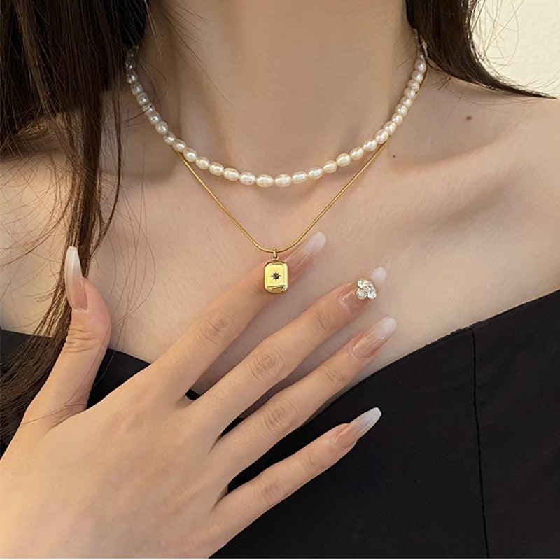 Vintage Water Drop Pendant Necklace Necklaces - The Burner Shop