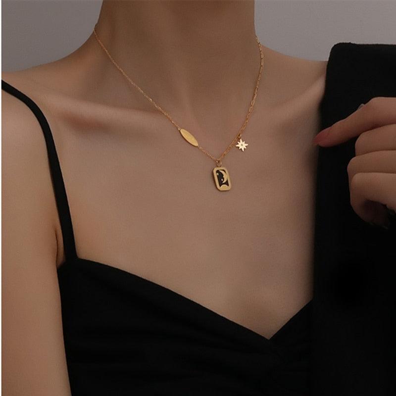 Vintage Water Drop Pendant Necklace Necklaces - The Burner Shop