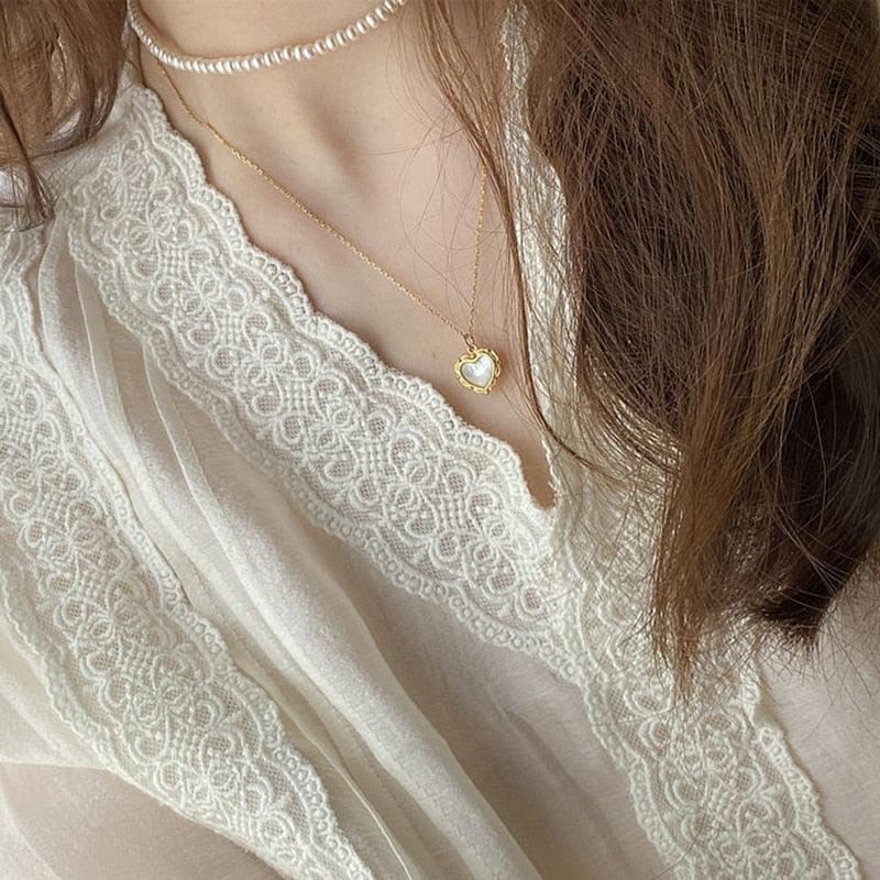 Vintage Water Drop Pendant Necklace Necklaces - The Burner Shop
