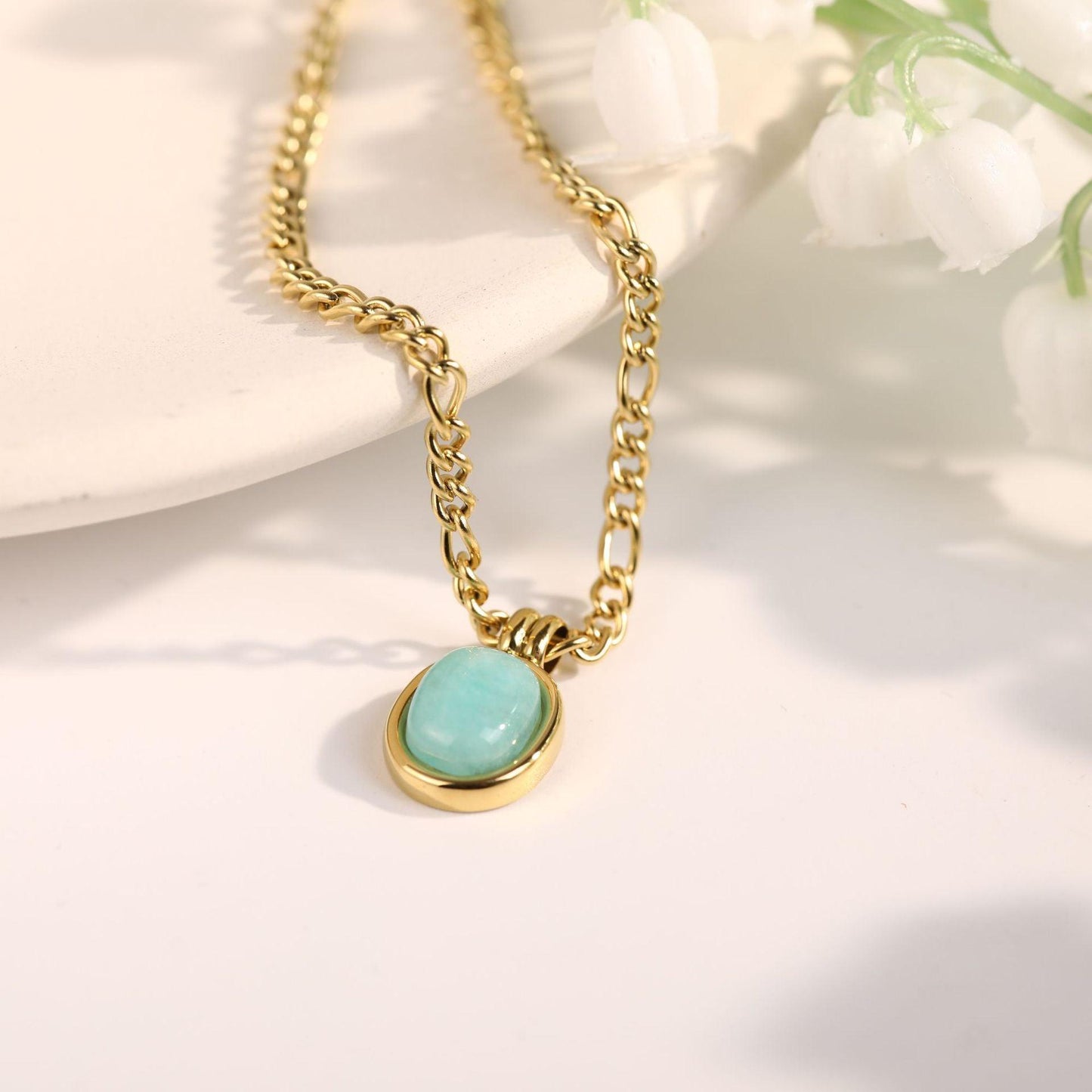 Vintage Water Drop Pendant Necklace Necklaces - The Burner Shop