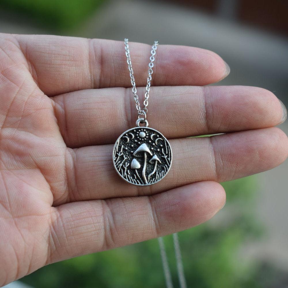 Witchy Nature Pendant Necklace Necklaces - The Burner Shop