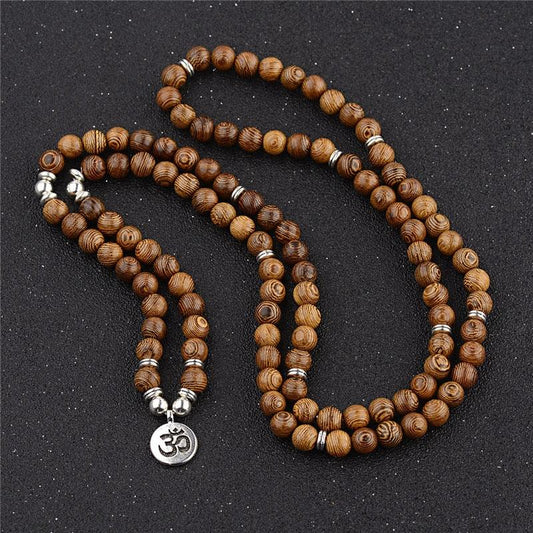 Wooden Beaded Buddha Bracelet/Necklace Bracelets - The Burner Shop