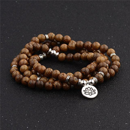 Wooden Beaded Buddha Bracelet/Necklace Bracelets - The Burner Shop