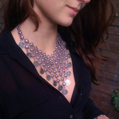 Vintage Boho Coin Necklace