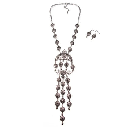 Vintage Boho Coin Necklace