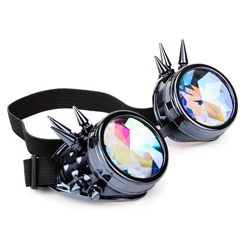 Spike Kaleidoscope Rainbow Goggles