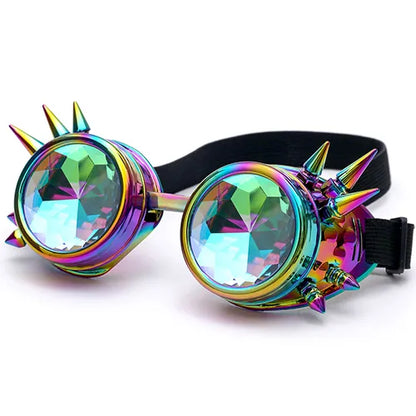 Spike Kaleidoscope Rainbow Goggles