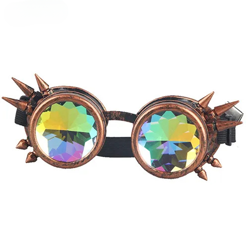 Spike Kaleidoscope Rainbow Goggles