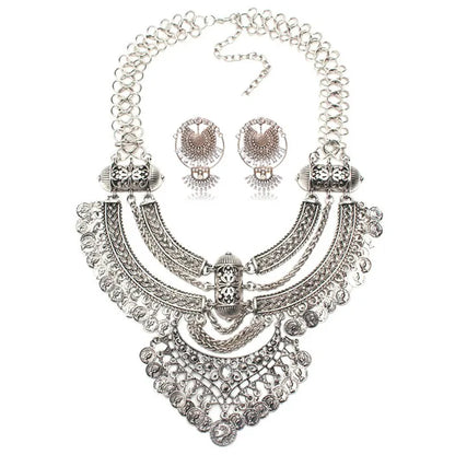 Vintage Boho Coin Necklace