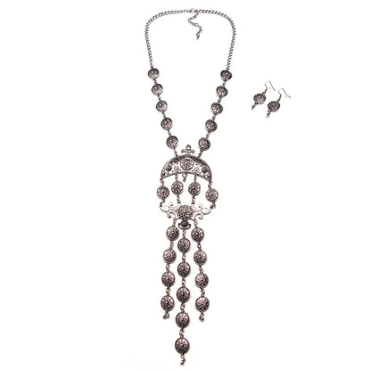 Vintage Boho Coin Necklace
