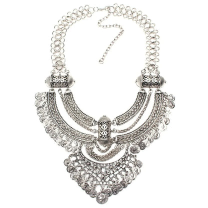 Vintage Boho Coin Necklace