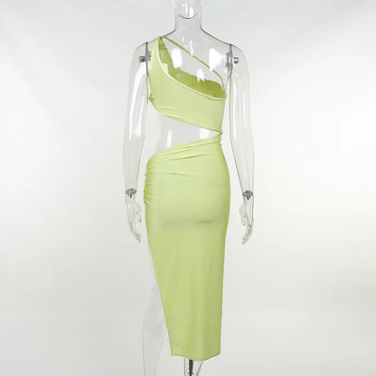 Hollow Out Bodycon Split Dress