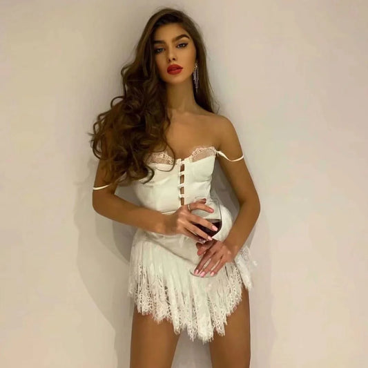 Vintage Corset Top Mini Dress