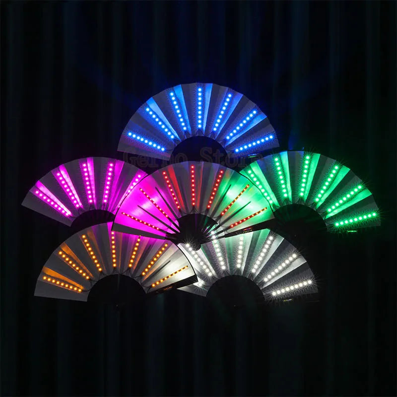 LED Glow Folding Fan – The Burner Shop