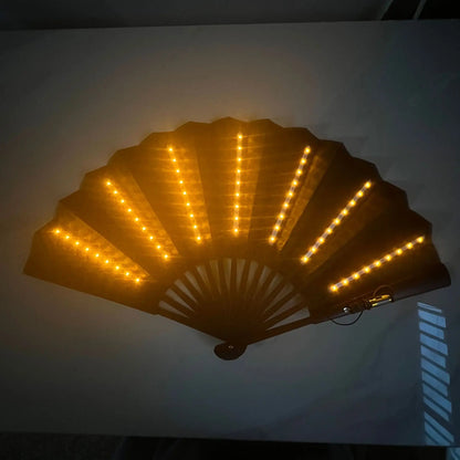 LED Glow Folding Fan