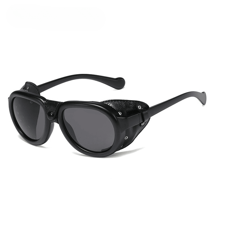 Ace Steampunk Round Sunglasses Sunglasses - The Burner Shop