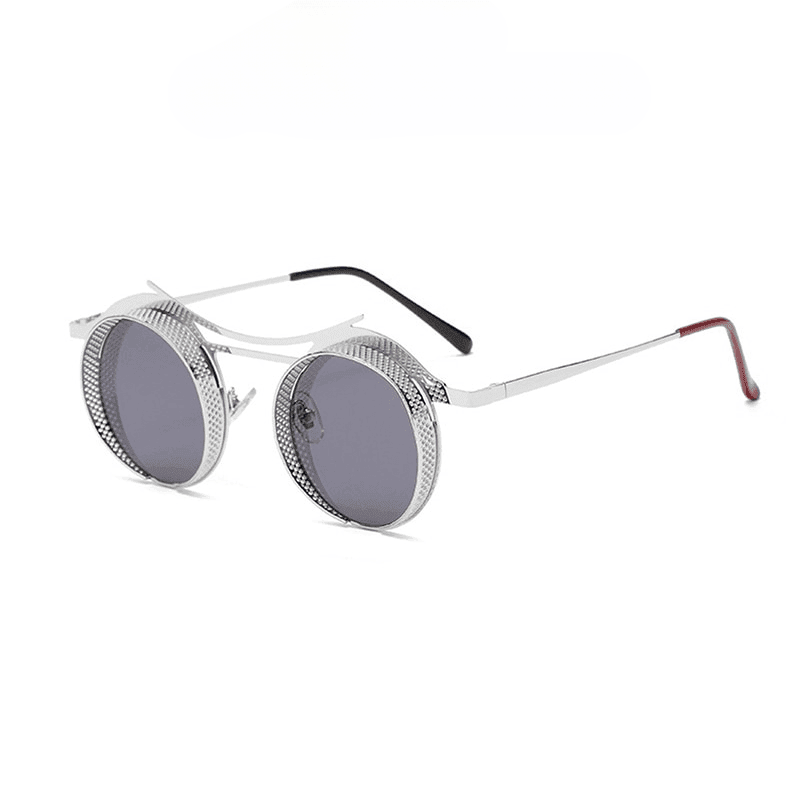 Archimedes Steampunk Round Sunglasses Sunglasses - The Burner Shop