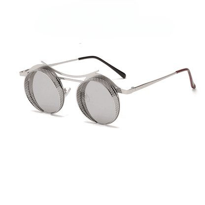 Archimedes Steampunk Round Sunglasses Sunglasses - The Burner Shop
