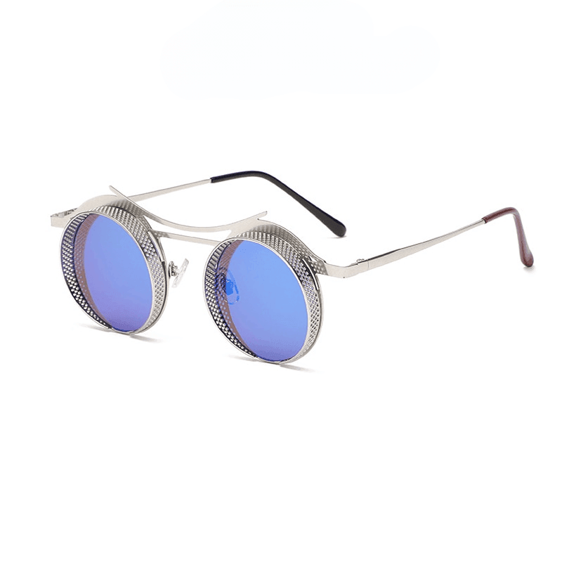 Archimedes Steampunk Round Sunglasses Sunglasses - The Burner Shop