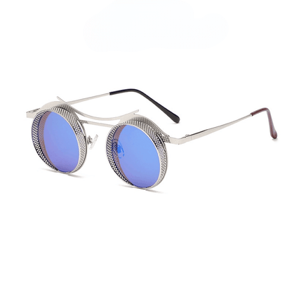 Archimedes Steampunk Round Sunglasses Sunglasses - The Burner Shop