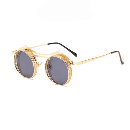 Archimedes Steampunk Round Sunglasses Sunglasses - The Burner Shop