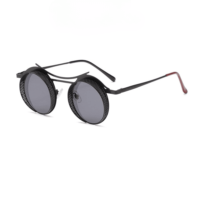 Archimedes Steampunk Round Sunglasses Sunglasses - The Burner Shop