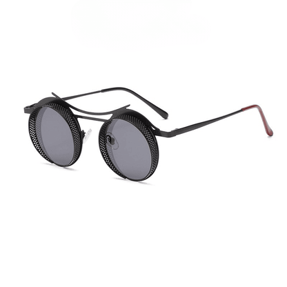 Archimedes Steampunk Round Sunglasses Sunglasses - The Burner Shop